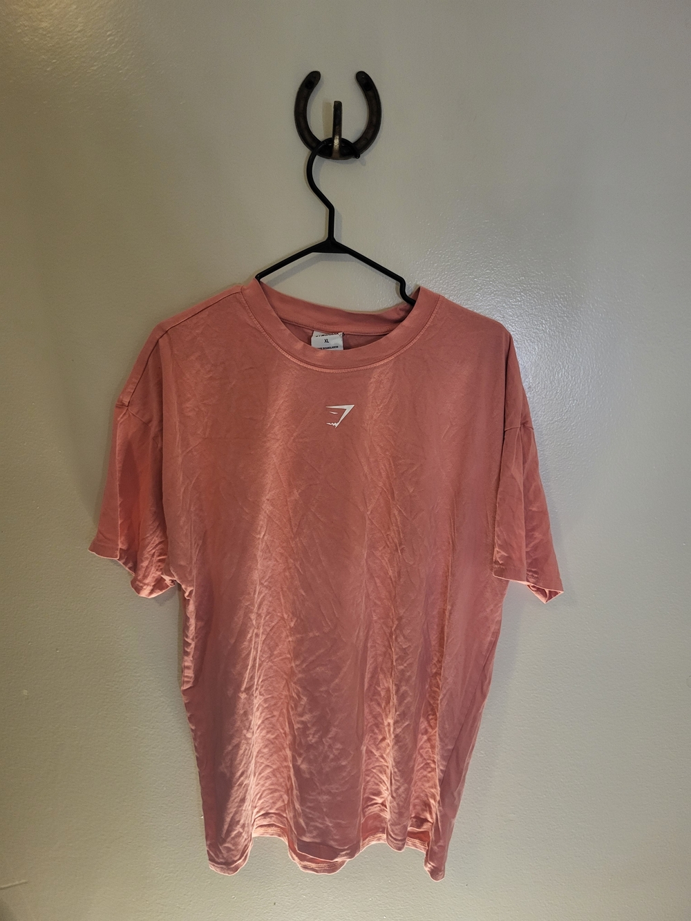 Gymshark Men’s Coral Pink Short-Sleeve Crew Tee
